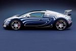 Bugatti Veyron Grand Sport L’Or Blanc 8.0 V16 Cabrio Königlichen Porzellan-Manufaktur Berlin KPM Seite Ansicht