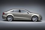 Audi A3 e-tron Concept Stufenheck Limousine Plug-in-Hybrid 1.4 TFSI Vierzylinder Turbo Elektromotor Lithium Ionen Akku Drive Select S Tronic MMI Touch Internet WLAN UMTS Seite Ansicht