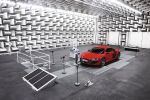 Audi R8 e-tron Sportwagen Elektroauto Elektromotor GFK Feder e-Sound Front Seite Ansicht