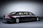 Audi A8 L Extended Langversion Stretch-Limousine 3.0 V6 quattro Allrad Tiptronic Valcona XXL Luxus Limousine Heck Seite