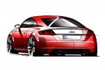 Audi TT 2014 Sketch Sportwagen Design Skizze Heck