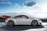 Audi TT Clubsport Turbo Concept quattro 2.5 TFSI Allrad Sportwagen Fünfzylinder elektrischer Biturbo e-Turbo EAV Virtuelles Virtual Cockpit Seite