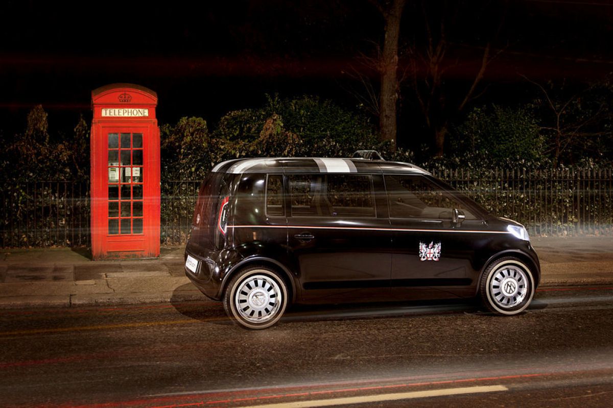 VW London Taxi Big Bang am Big Ben Speed Heads