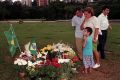 Ayrton Sennas Grab in Sao Paulo gut vier Jahre nach seinem Tod 1994