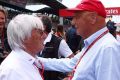 Sind mal wieder nicht einer Meinung: Bernie Ecclestone und Niki Lauda