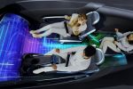 Toyota Fun Vii Concept Vehicle Interactive Internet Smartphone AR Augmented Reality Elektromotor Elektroauto Display Interieur Innenraum Cockpit