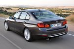 BMW 3er F30 Modern Line 6. Generation Efficient Dynamics Connected Drive Twin Power Turbo 328i 335i 320d 320i 318d 316d Eco Pro DSC DTC CBC DBC PDC Surround Side View RTTI Heck Seite Ansicht