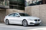 BMW 4er Gran Coupe Luxury Line Air Curtain Air Breather 435i 428i 420i 420d 418d xDrive Allrad Reihensechszylinder Vierzylinder ConnectedDrive Internet App Active Cruise Control Active Protection Driving Assistant Front Seite