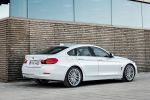 BMW 4er Gran Coupe Luxury Line Air Curtain Air Breather 435i 428i 420i 420d 418d xDrive Allrad Reihensechszylinder Vierzylinder ConnectedDrive Internet App Active Cruise Control Active Protection Driving Assistant Heck Seite