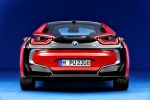 BMW i8 Protonic Red Edition Rot Sportwagen Plug-in-Hybrid Elektromotor Dreizylinder Benziner Heck
