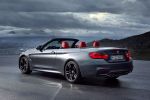 BMW M4 Cabrio F83 2014 Performance Sportwagen Sportler 3.0 TwinPower Turbo Reihensechszylinder Air Curtain Air Breather Carbon Drivers Package Launch Control Smokey Burnout Stability Clutch Control DSC Laptimer App Driving Assistant Plus Connected Drive Heck Seite
