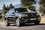 BMW X6 F16 2015 Crossover SUV Coupe Twin Power Turbo Benziner Diesel Steptronic V8 xDrive50i xDrive35i xDrive30d xDrive40d Reihensechszylinder Servotronic Fahrerlebnisschalter Sport Comfort Eco Pro iDrive Control Display Dynamic Performance Control BMW Connected Drive Apps Smartphone Internet Online Fahrerassistenzsystem Fahrerassistent Night Vision Driving Assistent Plus Surround View Front Seite