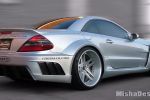 Misha Designs Mercedes-Benz SL Klasse Widebody Bodykit Look SL 65 AMG Black Series Heck Seite Ansicht