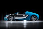 Bugatti Veyron 16.4 Grand Sport Vitesse Bartolomeo Meo Costantini Les Legendes de Bugatti 8.0 V16 Cabrio Roadster Lasergravur blau Targa Florio Typ 35 Seite
