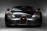 Bugatti Veyron 16.4 Grand Sport Vitesse Black Bess Les Legendes de Bugatti 8.0 V16 Cabrio Roadster Typ 18 Gold Roland Garros Rennpferd Front