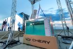24 Stunden im Salzwasser: Die Chery-Batterie beim Härtetest.