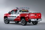 Chevrolet Silverado Z71 Volonteer Firefighter Concept Pickup 5.3 EcoTec3 V8 Offroad Feuerwehrauto StabiliTrak Heck Seite