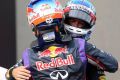 Daniel Ricciardo und Sebastian Vettel haben mit Glückwünschen kein Problem