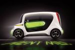 Edag Light Car Sharing Mobilität Internet Smartphone Bluetooth Schlüssel OLED Elektroauto EV Electric Vehicle Zero Emission Miete Stadt City Seite Ansicht