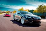 Tesla Model S EV Electric Vehicle Elektroauto Limousine Leasing Front Seite Ansicht