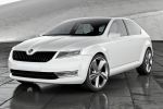 Skoda VisionD Design Konzept Concept Car Kompakt Front Seite Ansicht