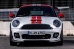 Mini Cooper S SD Coupe John Cooper Works Vierzylinder 1.6 Twin Scroll Turbolader 2.0 Turbo Diesel Minimalism DSC EPS EBD CBC EDLC DTC Cross Spoke Challenge Zweisitzer Visual Boost Connected Front Ansicht
