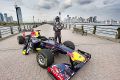 David Coulthard fuhr in New York vor einmaliger Kulisse