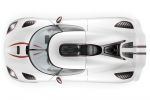 Koenigsegg Agera R 5.0 V8 Biturbo Ghost Light Supersportwagen Hypercar Dach Ansicht