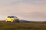 Seat Ibiza Cupra Test - Fahrwerk in Fahrt Seite Ansicht seitlich chrono gelb