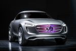 Mercedes-Benz Vision G-Code Concept Sports Utility Coupe SUC SUV Hybrid Sport Eco Elektromotor Wasserstoffantrieb Warp Hybrid Select Multivoltaik Solarzellen Lack Front