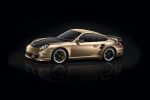 Porsche 911 997 Turbo S China 10 Year Anniversary Edition Gold 3.8 Sechszylinder Boxermotor PDK Sport Chrono Paket Turbo Launch Control PCCB PCM Front Seite Ansicht