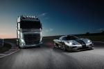 Volvo Trucks LH Lkw vs. Koenigsegg One:1 Megacar Duell