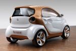 Smart Forvision Concept EV Electric Vehicle Elektroauto BASF OLED Heck Seite Ansicht