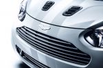 Aston Martin Cygnet Launch Edition White Luxus Stadtauto Kleinwagen Commuter Front Ansicht