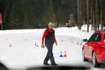 Audi Driving Experience Training Experience Wintertraining Seefeld Eis Schnee ABS Gefahrenbremsung Untersteuern Übersteuern Gitterslalom Quertreiben Audi S4 Avant Kombi