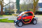 Renault Twizy Feuerwehrauto Elektroauto City Stadt Wuppertal Front Seite