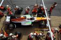 Die Force-India-Mechaniker mussten heute Schwerstarbeit leisten