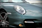 Porsche 997 Turbo Cabrio Test -  Front Ansicht vorne Felge vorne Frontscheinwerfer Nebelleuchte