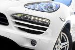 Porsche Cayenne V6 und V6 Diesel Test - Front Ansicht vorne Frontscheinwerfer Nebelleuchten Tagfahrleuchten