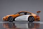 Porsche 911 997 GT3 R Hybrid 2 4.0 Sechzylinder Boxer Elektro Motor Schwungrad Seite Ansicht