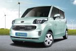 Kia Ray EV Electric Vehicle Elektroauto CUV City Utility Vehcile Zero Emission Active Hydraulic Booster Virtual Engine Sound System Lithium Ionen Polymer Akku LiPoly VDC HAC Front Seite Ansicht