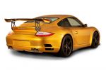 RUF Rt 12 R 3.8 Biturbo Boxer Porsche 911 997 Turbo Heck Seite Ansicht Gold Metallic