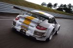Porsche 911 GT3 RSR 2011 997 Heck Ansicht 4.0 Sechszylinder Boxermotor Rennwagen Langstrecke
