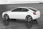 Skoda VisionD Design Konzept Concept Car Kompakt Heck Seite Ansicht