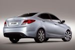 Hyundai RB Concept 1.4 1.6 Stufenheck Russland Heck Seite Ansicht