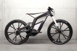 Audi e-bike Wörthersee ultraleicht Carbon Elektrobike Elektrofahrrad Elektromotor  Pure Pedelec eGrip Balanced Wheelie WLAN Smartphone Seite Ansicht