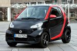 Smart Fortwo Sharpred Rot Dreizylinder Turbo CDI Passion Softouch Front Seite Ansicht