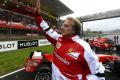 Ein Wink zum Abschied: Ferrari-Präsident Luca di Montezemolo verlässt die Scuderia