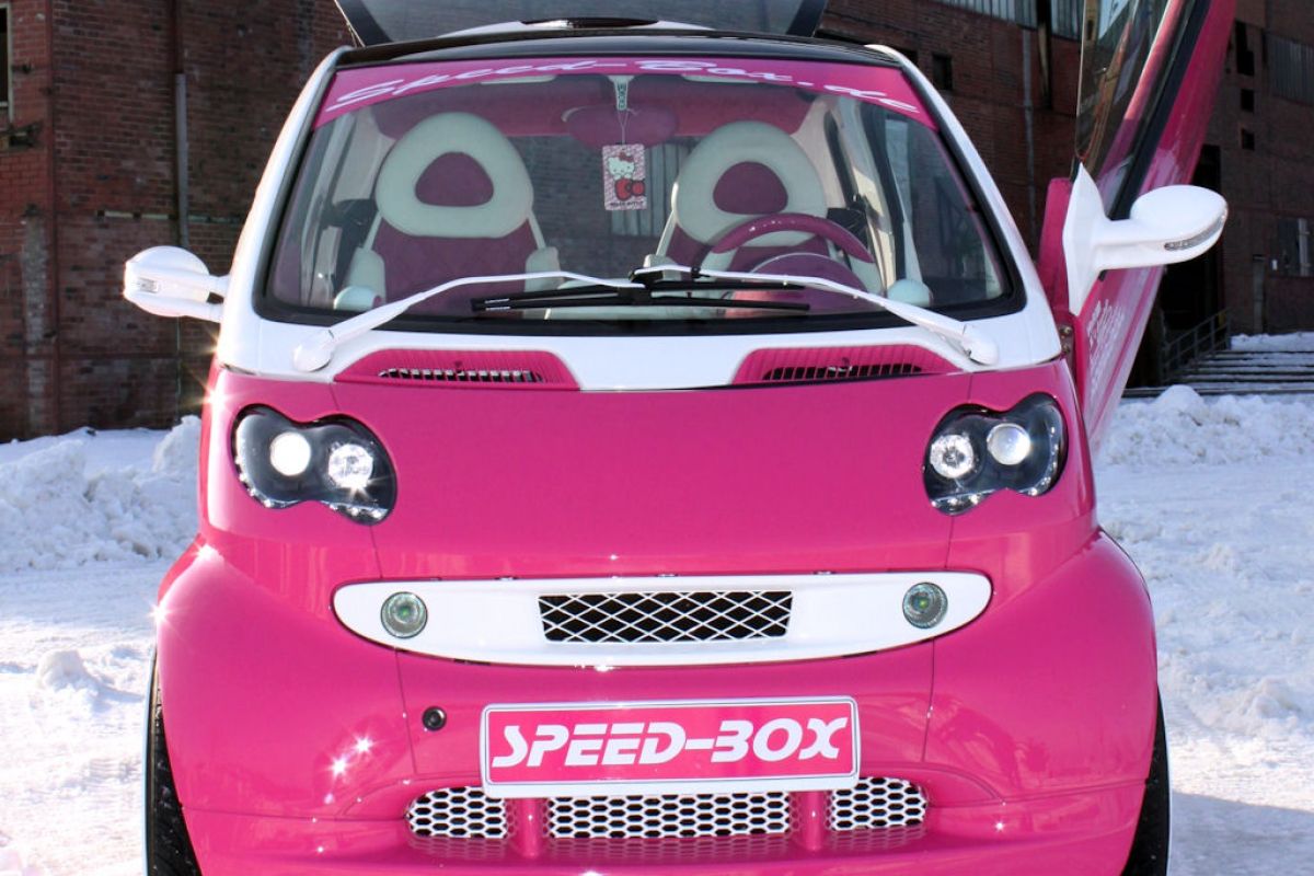 Smart Rosa Speed-Box Smart Fortwo: Think Pink! - Speed Heads