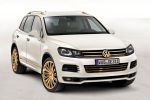 VW Volkswagen Touareg II Gold Edition Qatar SUV Offroad 24 Karat Magic Morning Luna Magnolia Front Ansicht